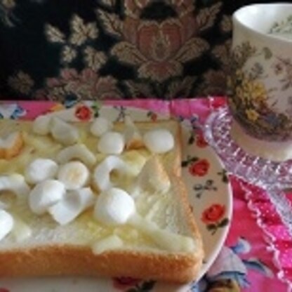 代用でマシュマロもいれてみました　まろやかー　美味しい朝食になりました